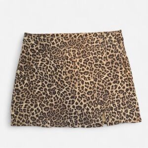 American Eagle Outfitters Animal Print Mini Skirt